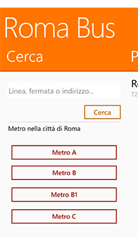 RomaBus windows phone ricerca img